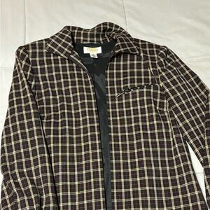 Talbots Red and Black Blazer Jacket